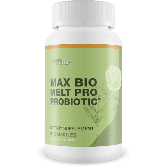 Max Bio Melt Pro Probiotic - Reduce Gut Bloat & Support Improved Gut Health with Premium Probiotics - Formulated to Help Cleanse Your Bowel & Gut to Reduce Size & Support Immune Health