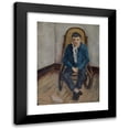 thumbnail image 1 of Max Birrer 14x18 Black Modern Framed Museum Art Print Titled - Portrait of the Painter Walter Kurt Wiemken, 1 of 5