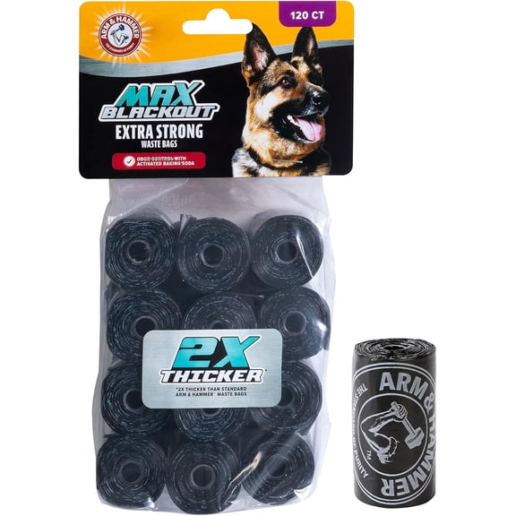 Max Blackout Dog Waste Bags 120 CT
