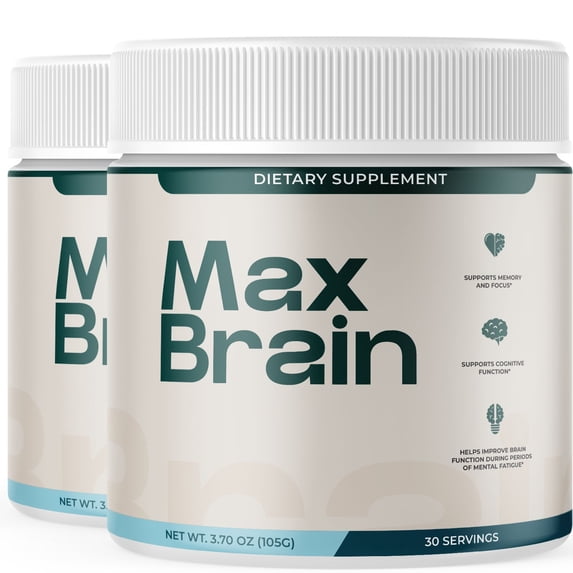 Max Brain Advanced Formula Powder Supporting Energy and Healthy Lifestyle MaxBrain 60 Servings