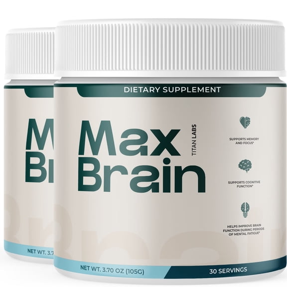 Max Brain Powder Advanced Formula Supplement to Support Active Lifestyle MaxBrain 60 Servings