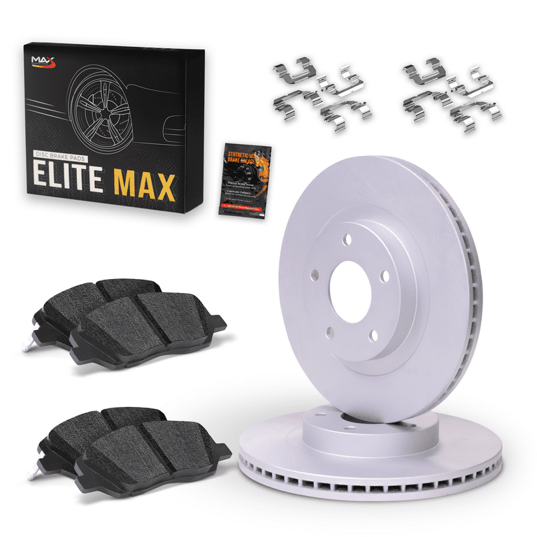 Max Brakes Geomet OE (Orig Eqp) Rear Rotors w/Elite Max Brake Pads KT275862  Fits select: 2021 HONDA CR-V, 2018-2020 HONDA CR-V EX