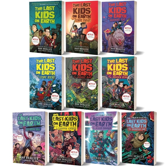 Max Brallier The Last Kids On Earth Series 110 Collection Book Set  Complete 10 Books Adventure Collection (Zombie Parade, Nightmare King, Cosmic Beyond & More)