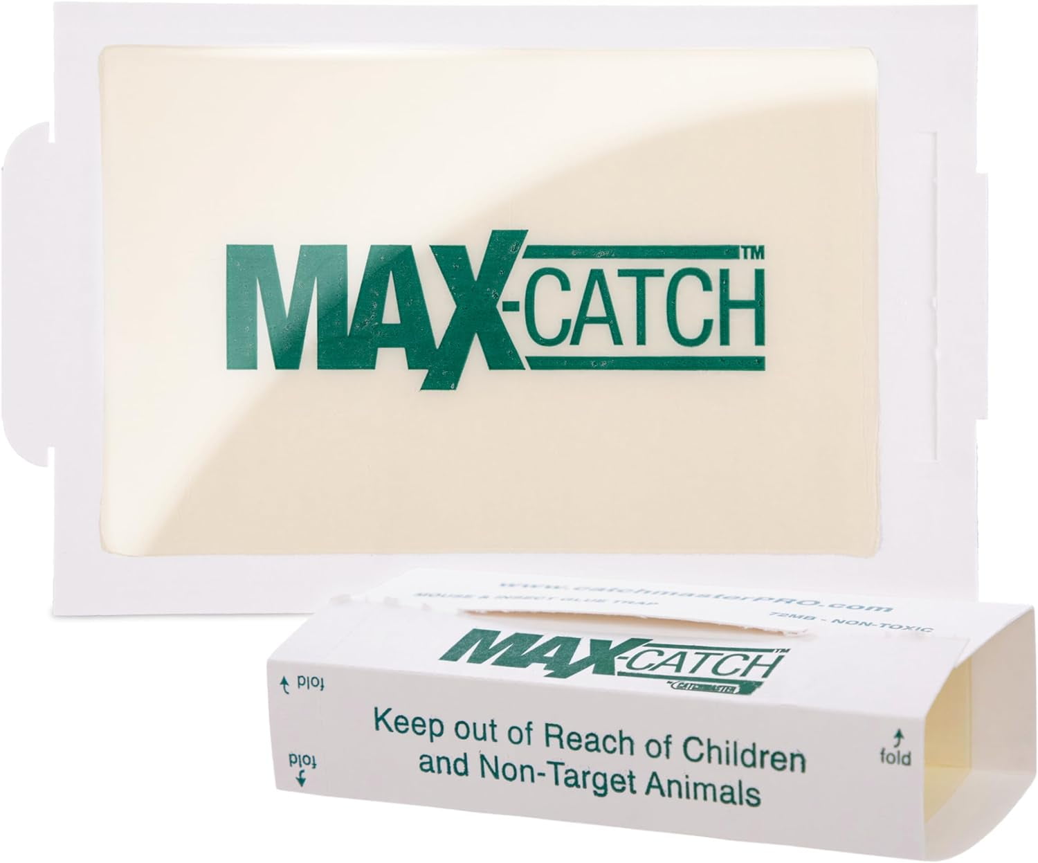 Max-Catch Mouse & Insect Glue Trap 36pk, Mouse Traps Indoor for Home, Sticky Pest Control Adhesive Tray for Catching Bugs, Non Toxic Bulk Pre-Baited Glue Boards