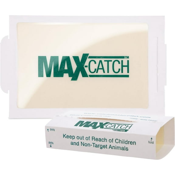 Max-Catch Mouse & Insect Glue Trap 36pk, Mouse Traps Indoor for Home, Sticky Pest Control Adhesive Tray for Catching Bugs, Bulk Classic Glue Boards