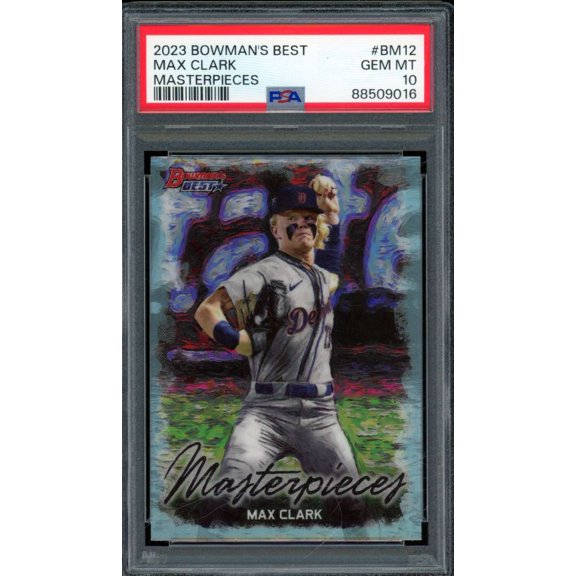 Max Clark Rookie Card 2023 Bowman's Best Masterpieces #BM12 PSA 10