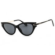 Max & Co MO0101 01A 54mm Cat Eye Sunglasses Womens Shiny Black