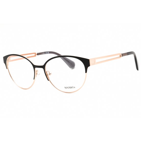 Max & Co MO5124 001 54mm Oval Eyeglass Frames Women's Shiny Black
