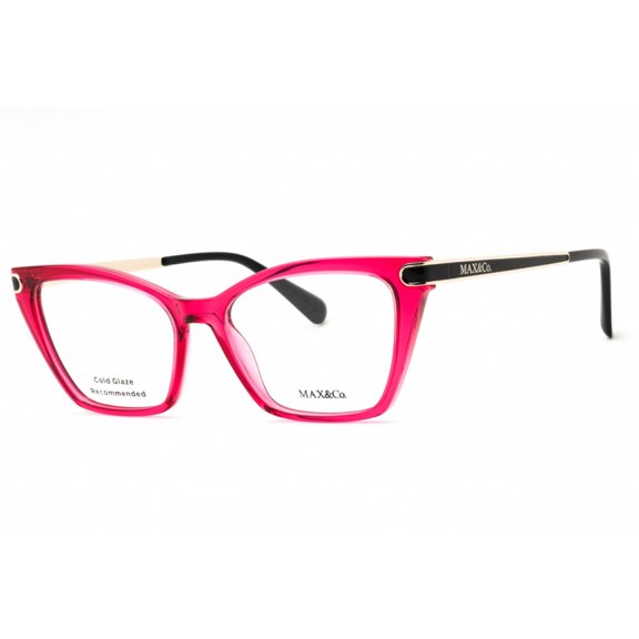 Max & Co MO5134 075 53mm Cat Eye Eyeglass Frames Women's Shiny Fuxia