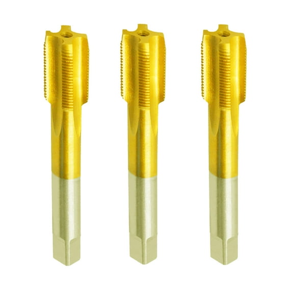 Max-Craft HSS M2 Hand Taps Titanium Nitrided Straight Flute HSS Taps Threads Screws in Metal Steel