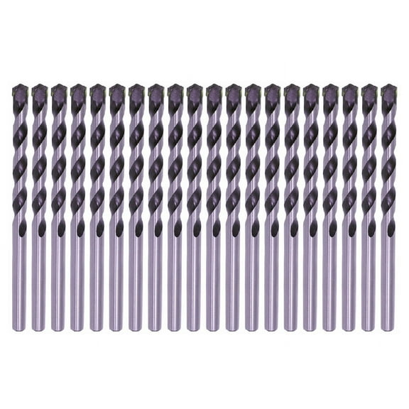 Max-Craft Masonry Drill Bit 3/16" Carbide Tip Black/White Drill Concrete Stone Mason brick-20Pcs