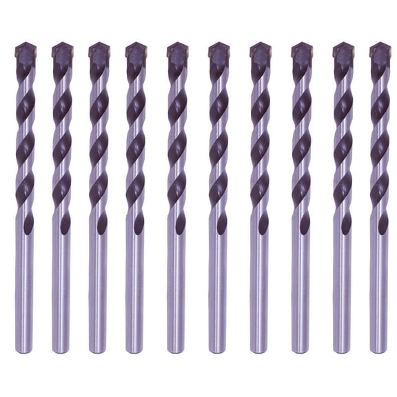 Max-Craft Masonry Drill Bit Set Black/White Drill Rock Concrete 10Pcs 1/8 inch