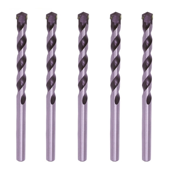 Max-Craft Masonry Drill Bit Set Black/White Drill Rock Concrete 5Pcs 7/16 inch