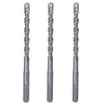 thumbnail image 1 of Max-Craft SDS-Plus Rotary Hammer Drill Bit Set Drill Concrete Stone 3Pcs 3/8"x8", 1 of 9