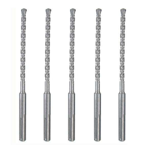 Max-Craft SDS-Plus Rotary Hammer Drill Bit Set Drill Concrete Stone 5Pcs 1/4" x 6"