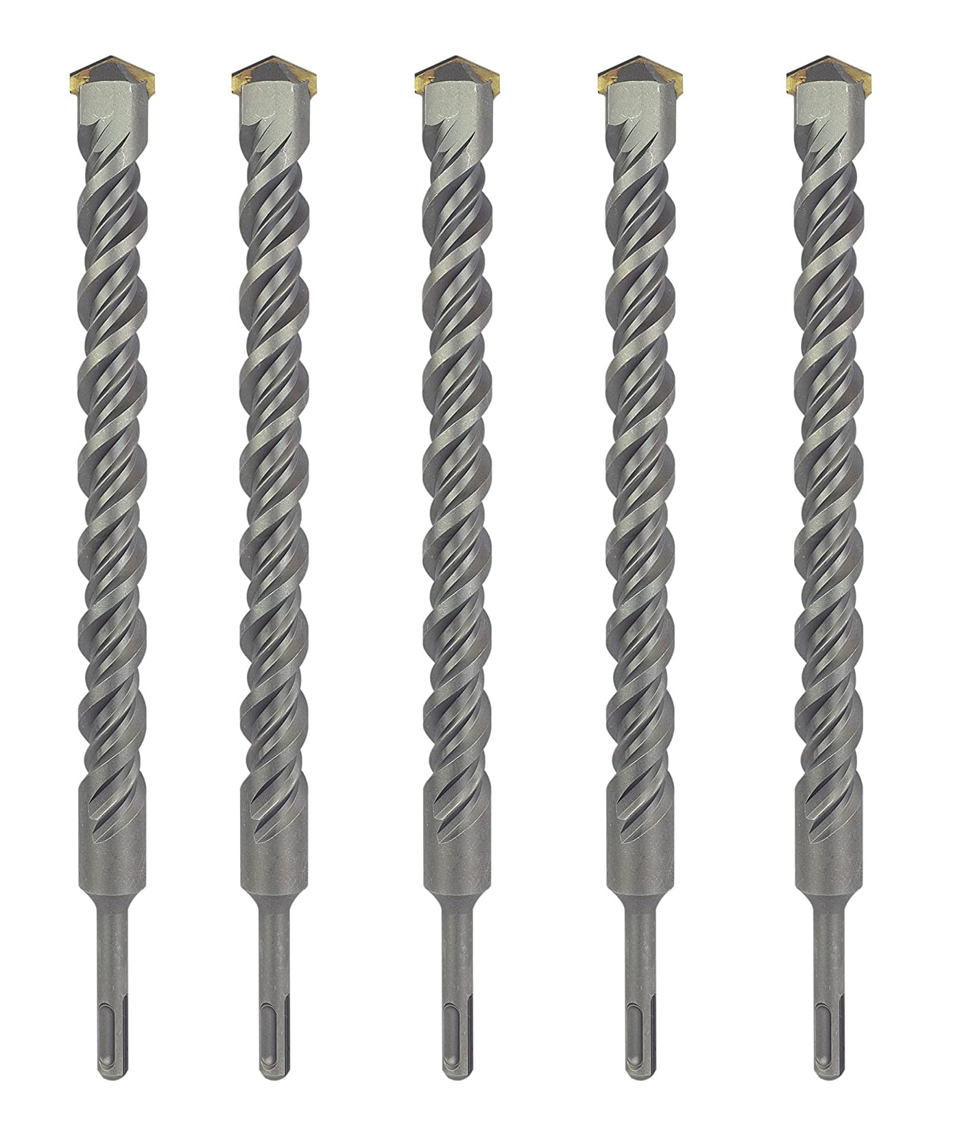Max-Craft SDS-Plus Rotary Hammer Drill Bit Set Drill Concrete Stone 5Pcs 3/4" x 8"