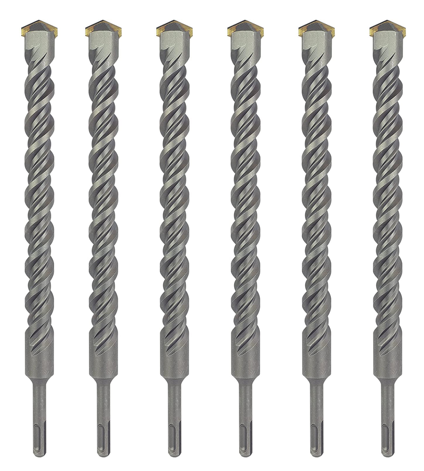 Max-Craft SDS-Plus Rotary Hammer Drill Bit Set Drill Concrete Stone 6Pcs 5/8" x 8"