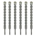 thumbnail image 1 of Max-Craft SDS-Plus Rotary Hammer Drill Bit Set Drill Concrete Stone 6Pcs 9/16" x 6", 1 of 9