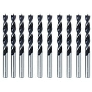 Max-Craft Woodworking Brad Point Drill Bit Set Wood Hole Cutter 10Pcs 1/8 inch