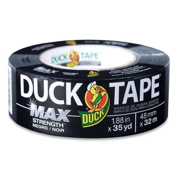Max Duct Tape, 3" Core, 1.88" X 35 Yds, Black | Bundle of 10 Rolls