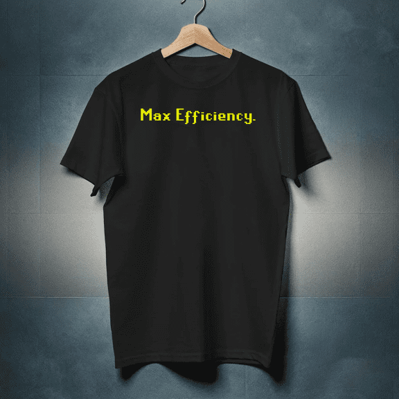 Max Efficiency Old School Shirt OSRS