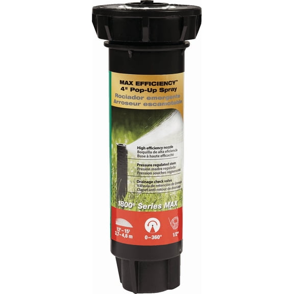 Rain Bird Max Efficiency Pop-Up Head - Single Pack Residential Use, Standard Application