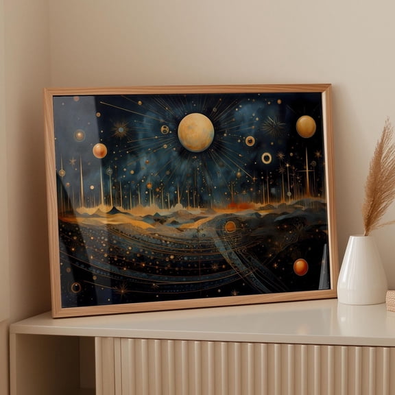 Max Ernst Poster - Stars, Surrealist Art As Max Ernst Print, True To Original Surrealist Art, Surrealism, Ernst Print Wall Art, Modern Wall Decor, 8x12 UNFRAMED