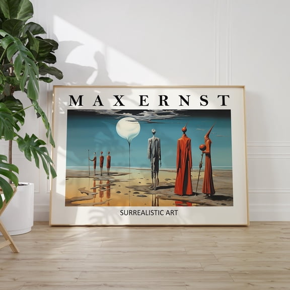 Max Ernst Poster - Surrealist Art As Max Ernst Print, True To Original Surrealist Art, Surrealism, Ernst Print, High Quality Wall Art, Modern Wall Decor, 12x18 UNFRAMED