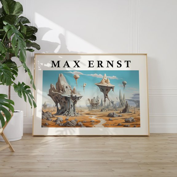 Max Ernst Poster - Surrealist Art As Max Ernst Print, True To Original Surrealist Art, Surrealism, Ernst Print, High Quality Wall Art, Modern Wall Decor, 8x12 UNFRAMED