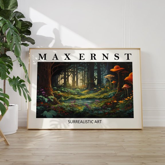 Max Ernst Poster - Surrealist Art As Max Ernst Print, True To Original Surrealist Art, Surrealism, Ernst Print, High Quality Wall Art, Modern Wall Decor, 8x12 UNFRAMED
