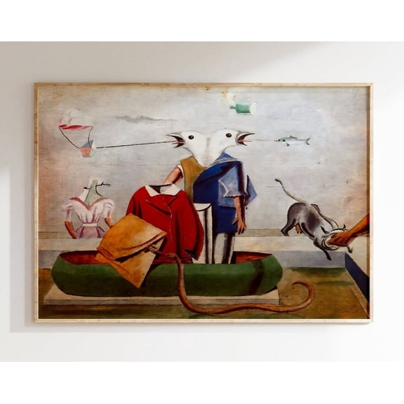 Max Ernst Poster - Surrealist Art As Max Ernst Print, True To Original Surrealist Art, Surrealism, Ernst Print, Wallart Wall Art, Modern Wall Decor, 16x24 UNFRAMED