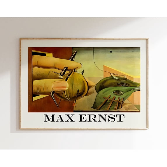 Max Ernst Poster - Surrealist Art As Max Ernst Print, True To Original Surrealist Art, Surrealism, Ernst Print, Wallart Wall Art, Modern Wall Decor, 8x12 UNFRAMED