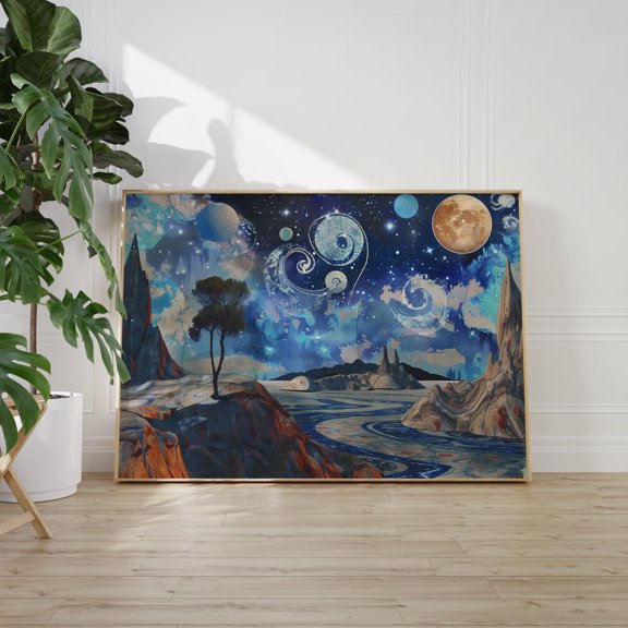 Max Ernst Surrealist Art Original Surrealism Wall Decoration, Stretched Canvas 12x16in