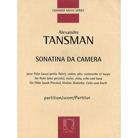 Max Eschig Sonatina da camera (Score) Editions Durand Series Composed by Alexandre Tansman