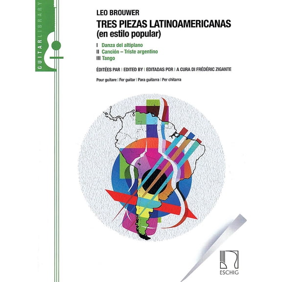Max Eschig Tres Piezas Latinoamericas (En Estilo Popular) Editions Durand Series Softcover