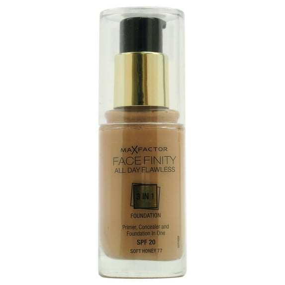 Facefinity All Day Flawless 3 In 1 Foundation SPF20 - # 77 Soft Honey by Max Factor for Women - 1 oz Foundation
