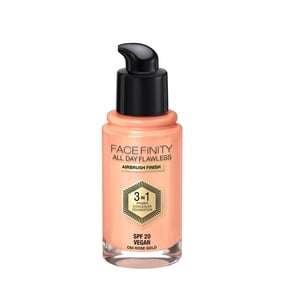 Max Factor Facefinity 3-in-1 All Day Flawless Liquid Foundation, SPF 20, Rose Gold, 30 ml