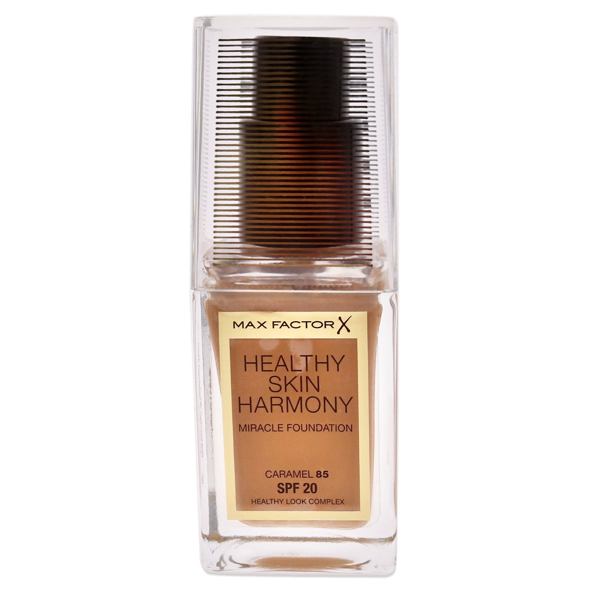 Max Factor Healthy Skin Harmony Miracle Foundation SPF 20 - 85 Caramel -  Pack of 2, 1 oz Foundation