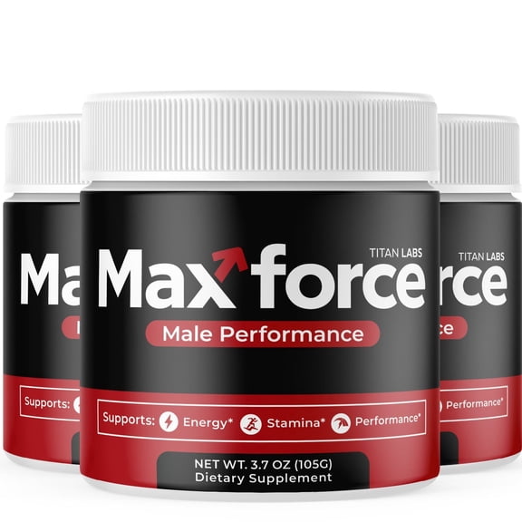 Max Force Powder Advanced Formula Supplement to Support Active Lifestyle MaxForce 90 Servings