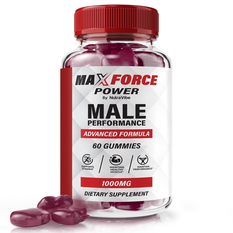 Max Force Power – Gummies with a Natural Daily Blend for Energy & Wellness | Great-Tasting, Easy-to-Chew Gummies (60 Gummies)