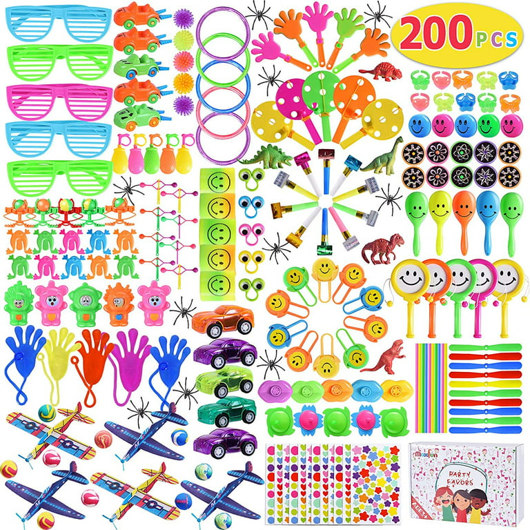 Max Fun 200pcs Party Toys Assortment Party Favors for Kids Birthday Carnival Pri