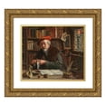 thumbnail image 1 of Max Gaisser 17x15 Gold Ornate Wood Frame and Double Matted Museum Art Print Titled - The Pawnberer, 1 of 4