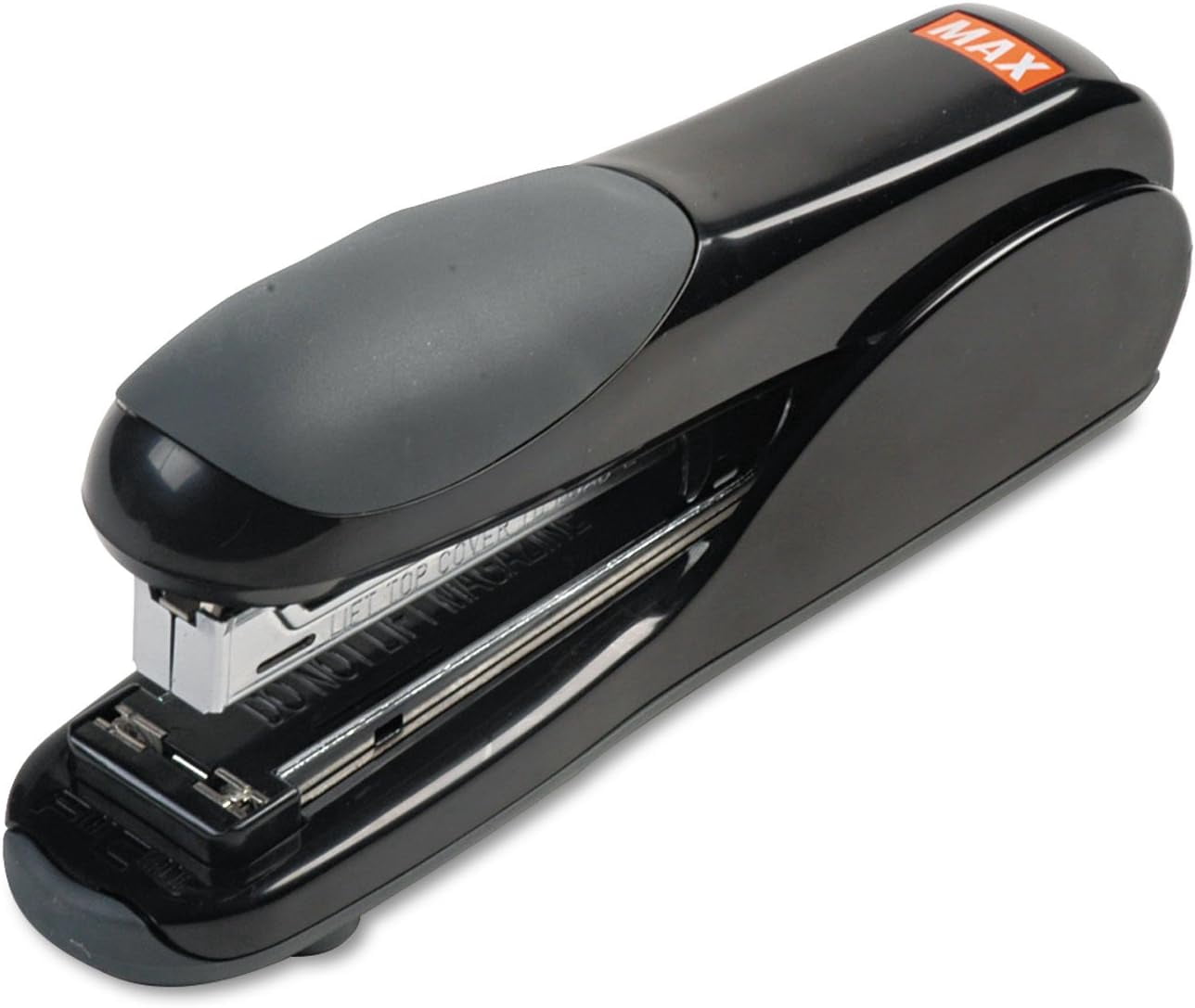 Max HD50DFBK Flat-Clinch Standard Stapler, 30-Sheet Capacity, Black ...