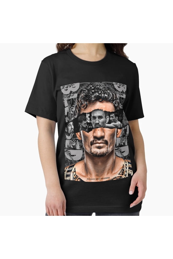 Max Holloway Blessed Art MMA Fighter Retro Tribute Graphic Unisex T-Shirt, up to size 5XL