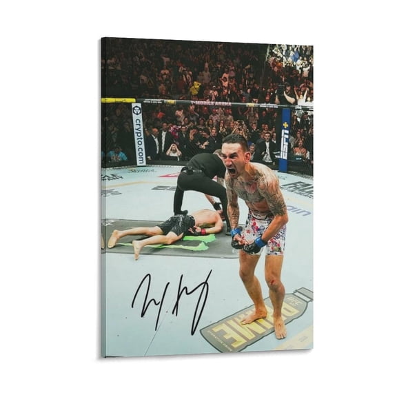Max Holloway Canvas Poster Picture Print Canvas Poster Wall Paint Art Posters Decor Modern Home Artworks Gift 20x30inch(50x75cm)