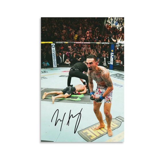 Max Holloway Poster Mixed Martial Signature Wall Art Canvas Print Home Decoration Painting