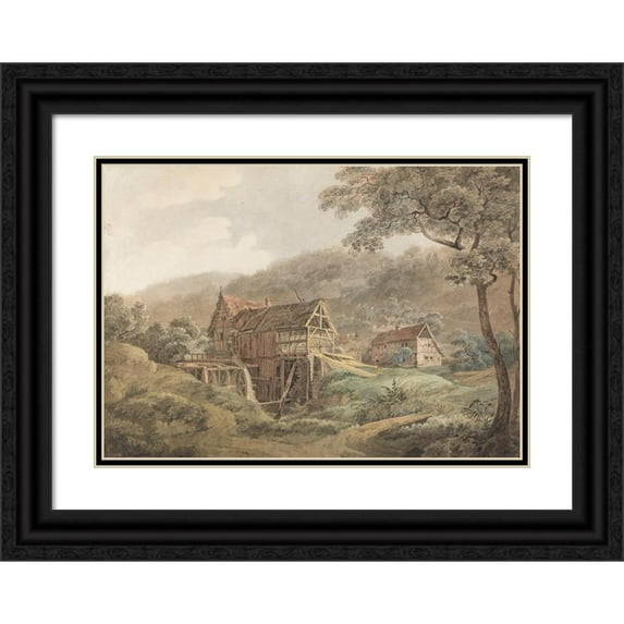 Max Joseph Wagenbauer 14x11 Black Ornate Wood Framed Double Matted Museum Art Print Titled: Sparkle (1815)