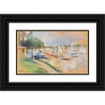 thumbnail image 1 of Max Liebermann 14x10 Black Ornate Wood Framed Double Matted Museum Art Print Titled: Wannsee (1925), 1 of 5