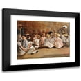 thumbnail image 1 of Max Liebermann 14x11 Black Modern Framed Museum Art Print Titled - Small Children's School (1875), 1 of 5