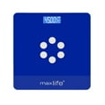 thumbnail image 1 of Max Life - Bathroom Scale, Highly Accurate Digital Body Weight Scale, Step-On Technology, LED Display, Sturdy 6mm Tempered Glass, 400lb/180kg - Large, Navy, 1 of 10